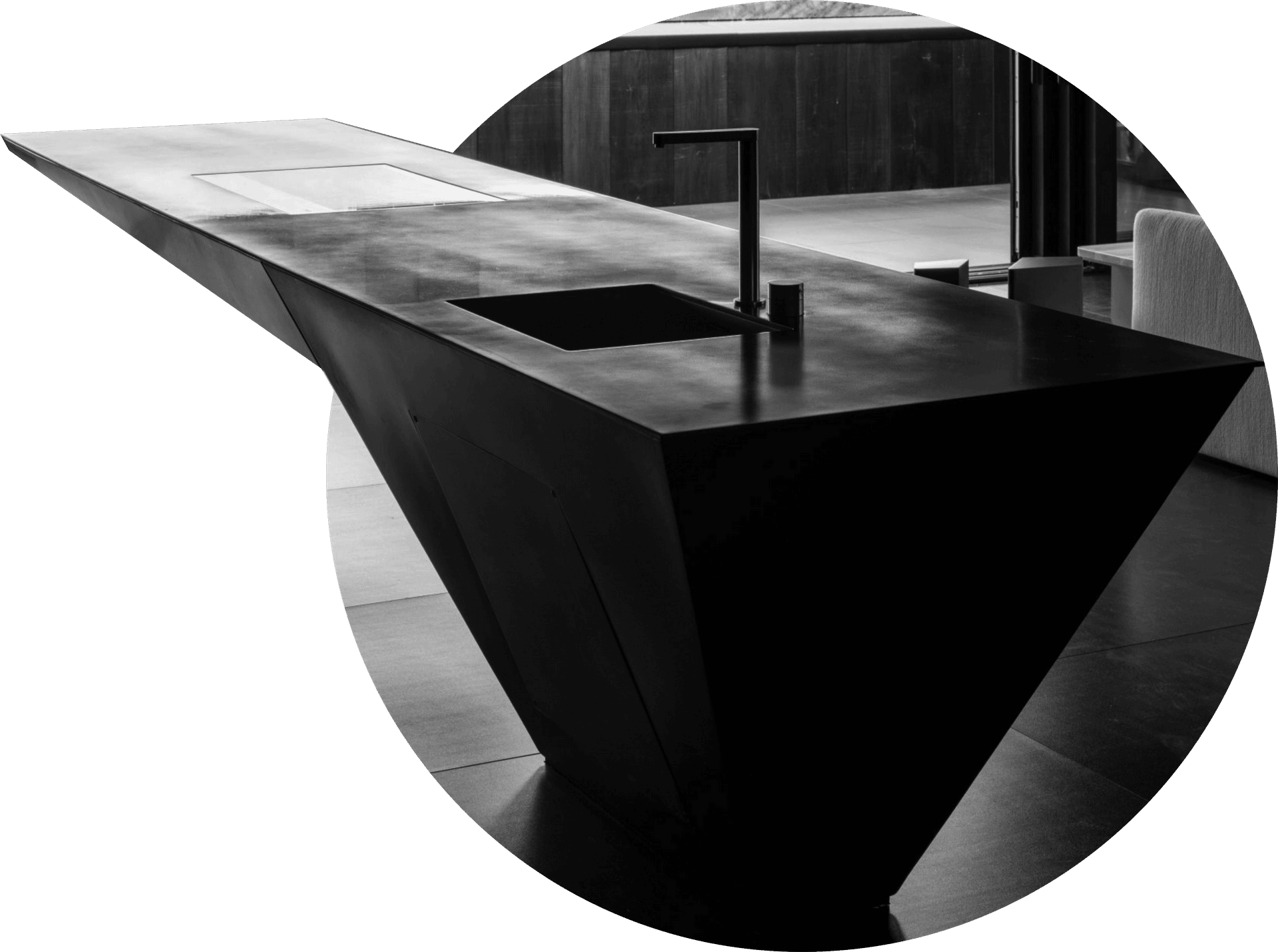 Steel Counter - custom steel sculpture Auckland