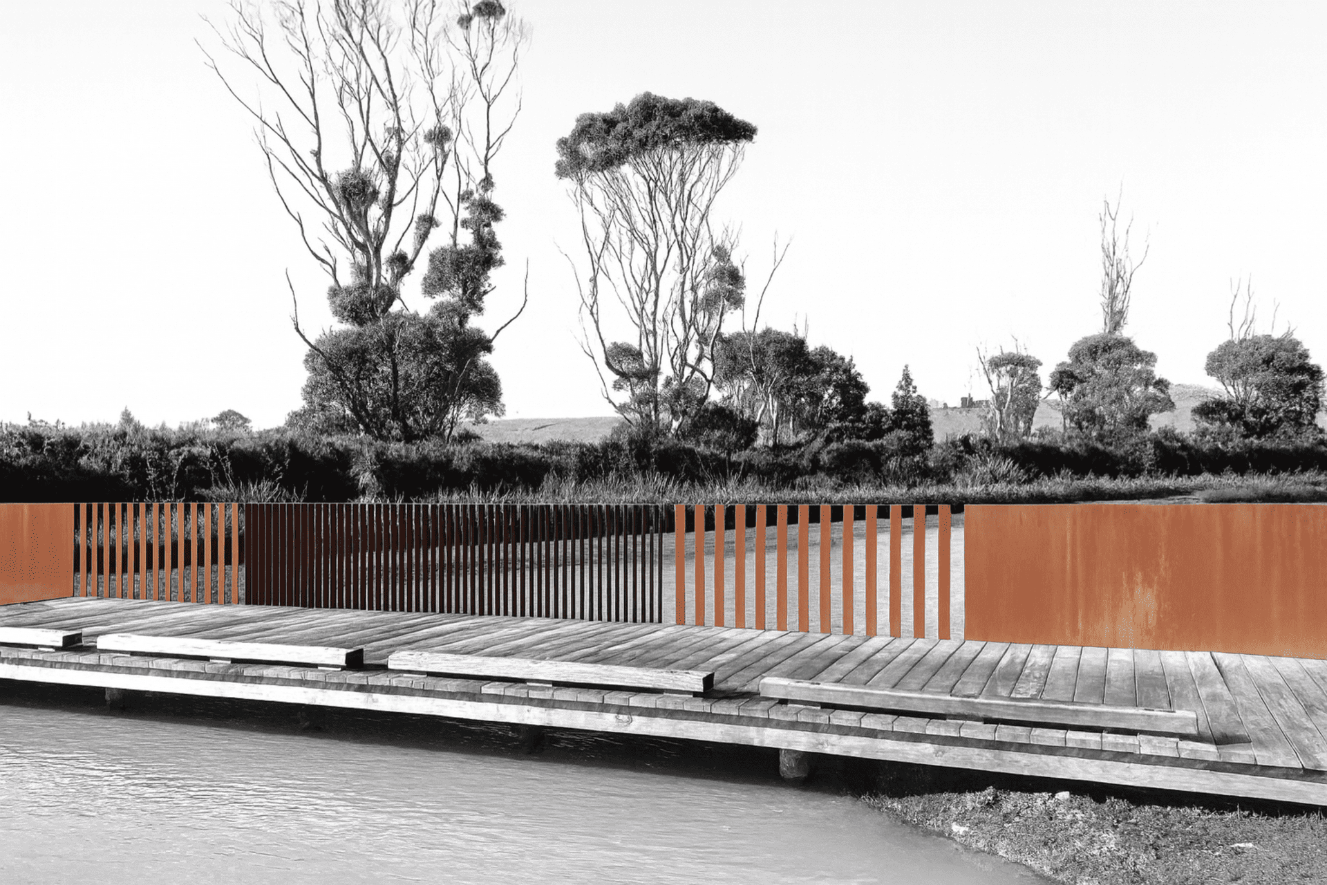 Corten Steel Balustrades