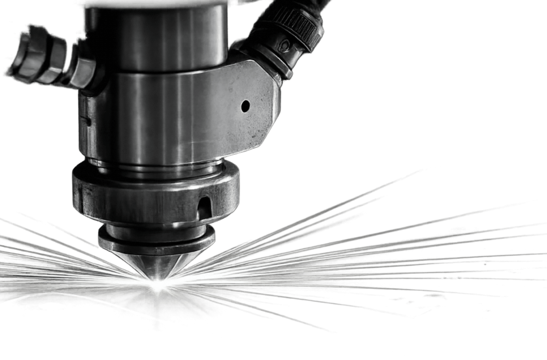 CNC laser cutting steel plate
