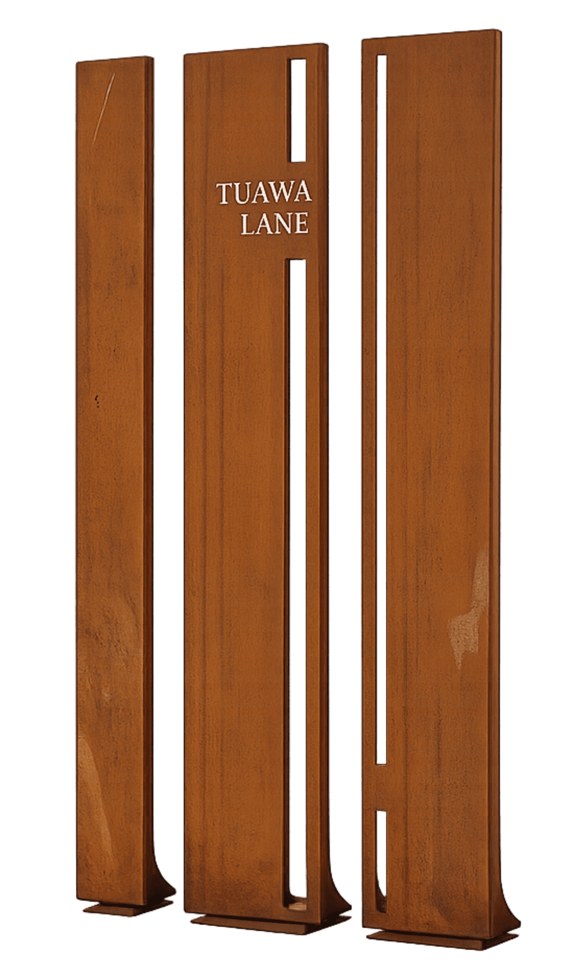 Laser Cut Sign - Corten Auckland